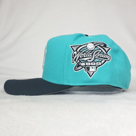 New York Yankees Mitchell & Ness MLB Pro Fit Snapback Hat Cap Teal‎ Black NWT
